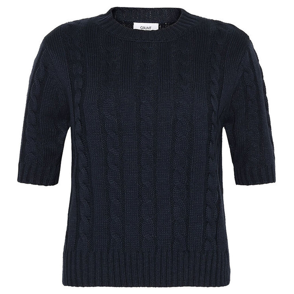 Grunt T-shirt - Strik - Gru - Navy