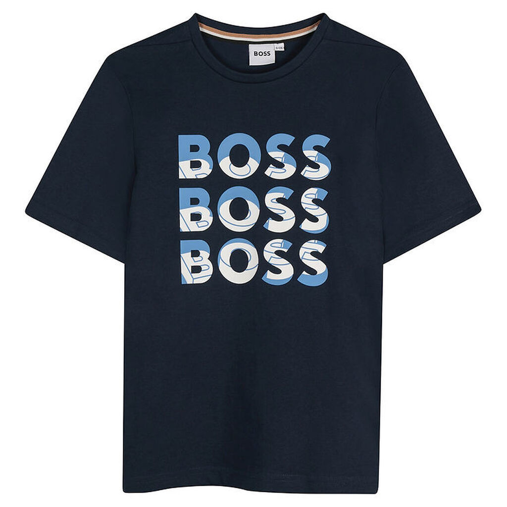 BOSS T-shirt - Navy m. Print