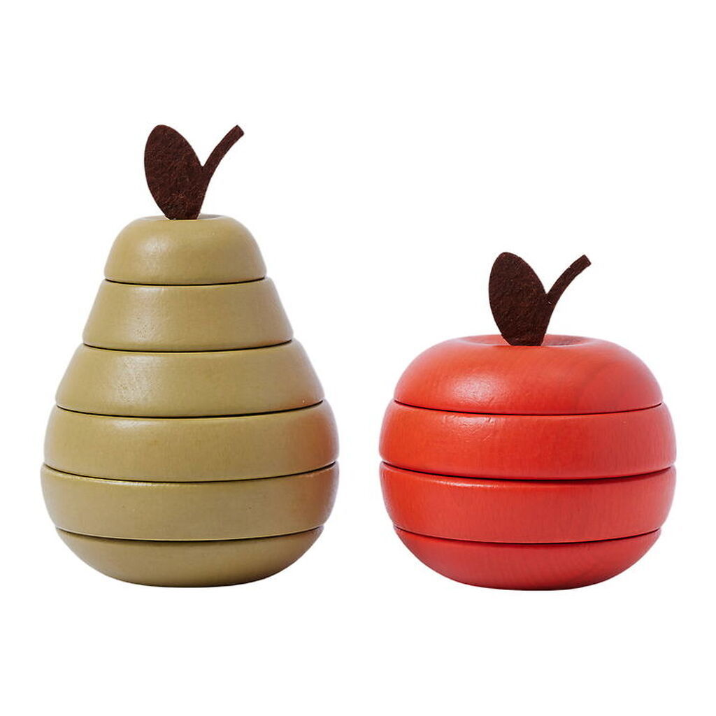 Ferm Living Stablelegetøj - Træ - Æble & Pære