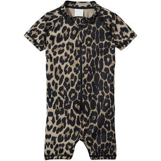 Sofie Schnoor Badeheldragt - Tillasb - UV50+ - Light Brown Leopa