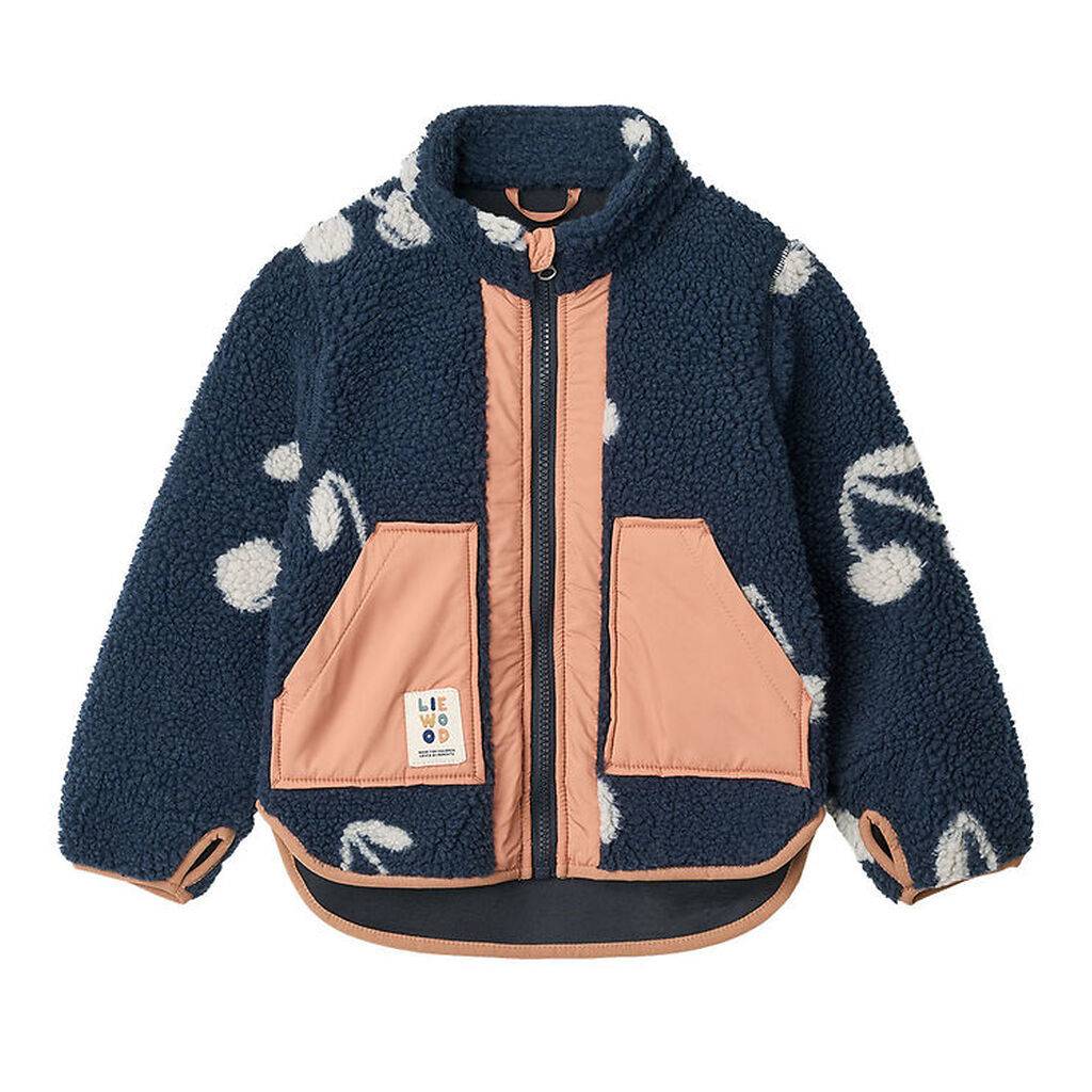 Liewood Fleecejakke - Noam - Cherry Blossom/Classic Navy
