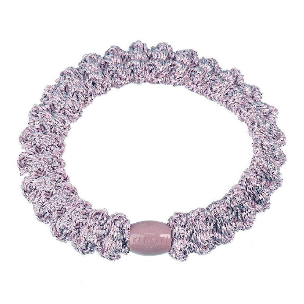Kknekki Hårelastik - Lavendel Glimmer m. Lace