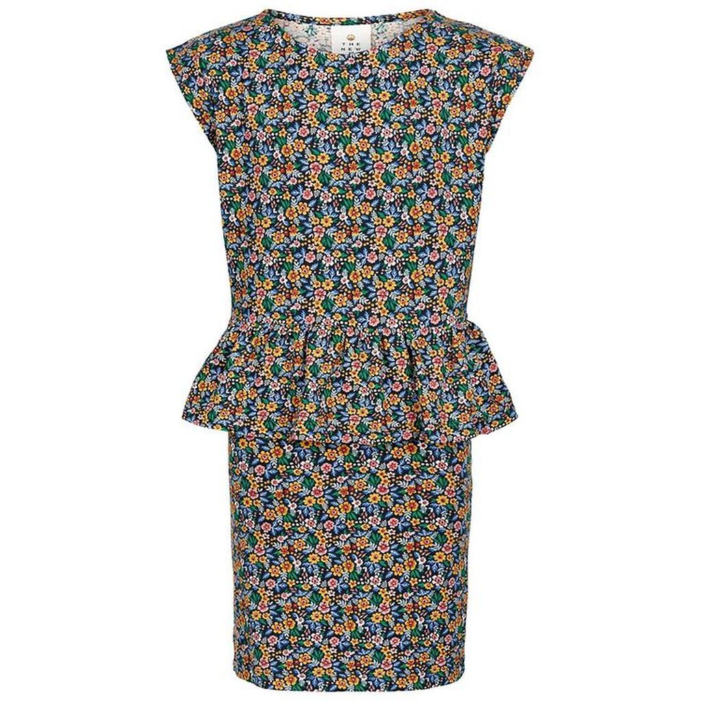 The New Kjole - Ully - Navy Blazer m. Blomster