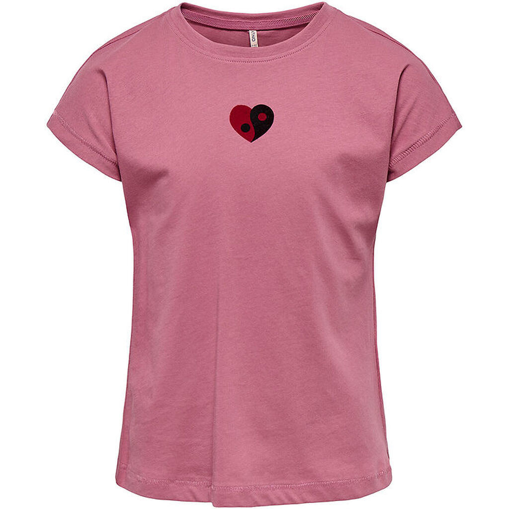 Kids Only T-shirt - KogSwet - Heather Rose/Heart