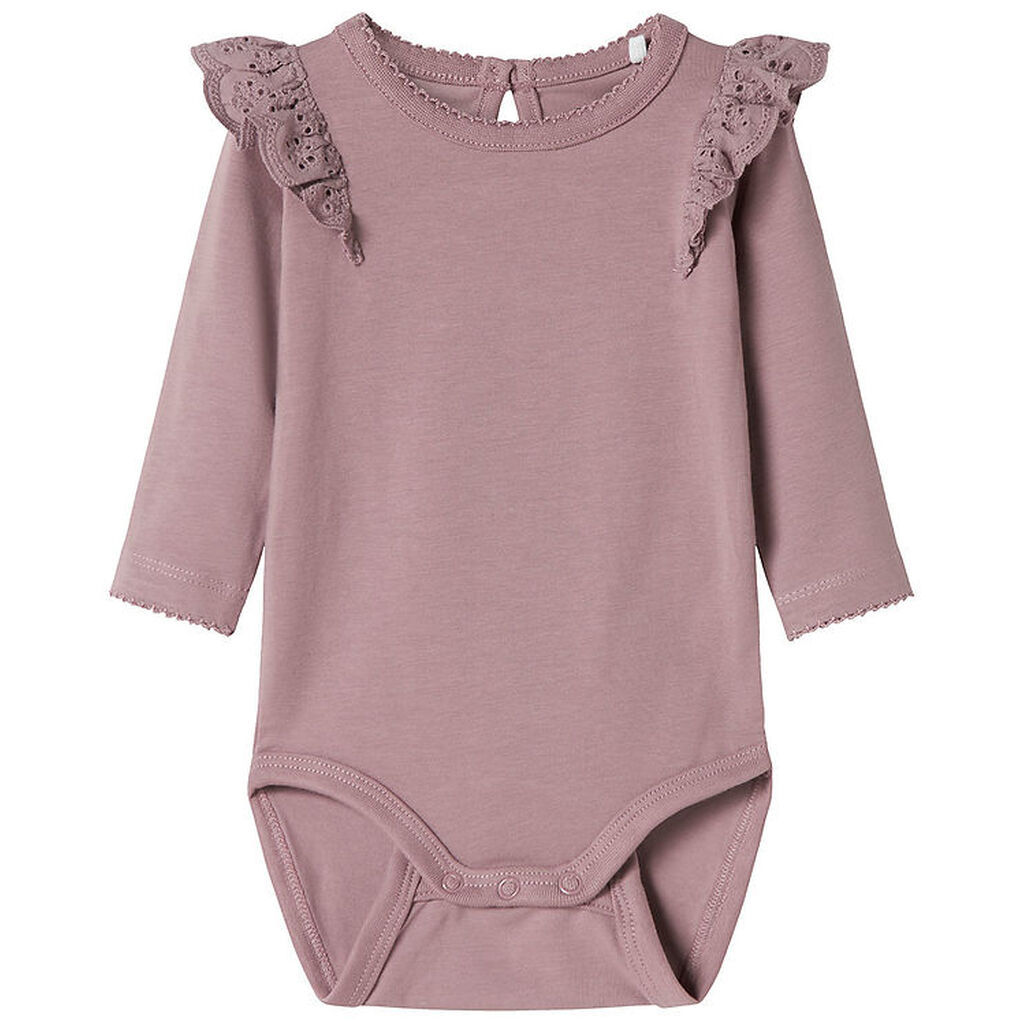 Name It Body L/Æ - NbfTejsa - Elderberry m. Flæse