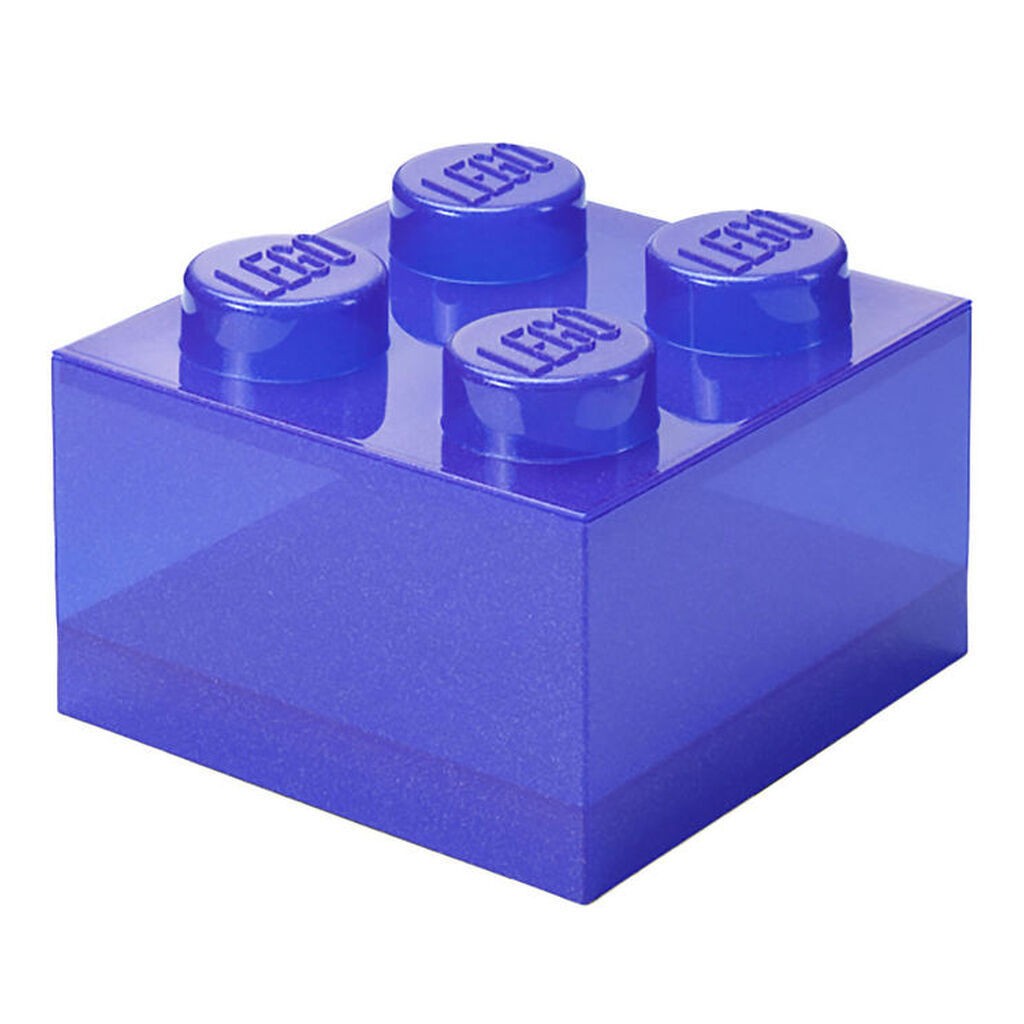 LEGOÂ® Storage Opbevaringsboks - 4 Knopper - Glitter Violet