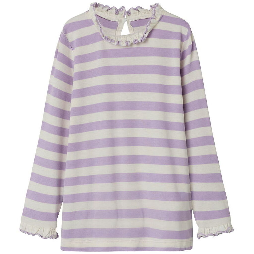 Name It Bluse - NmfPrakula - Lavendula/Bright White