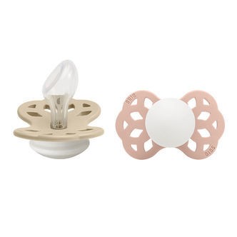 BIBS Infinity Natsutter - 2-pak - Str. 2 - Anatomisk - Vanilla G