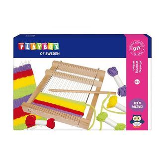 Playbox Kreativt Sæt - Væveramme m. 4 Farver