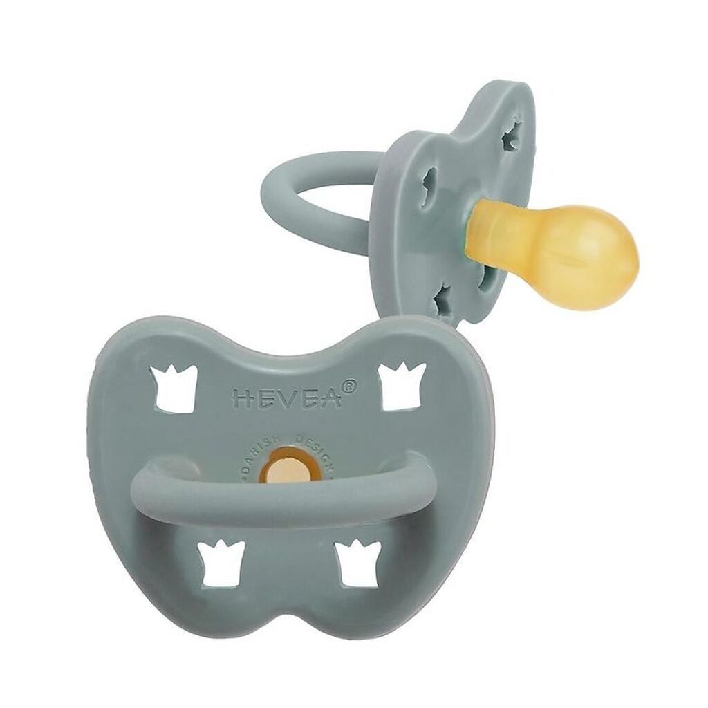 Hevea Sut - 3-36 mdr - Naturgummi - Gorgeous Grey m. Kroner