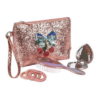 Konges Sløjd Toilettaske m. Tilbehør - Glitter Rose