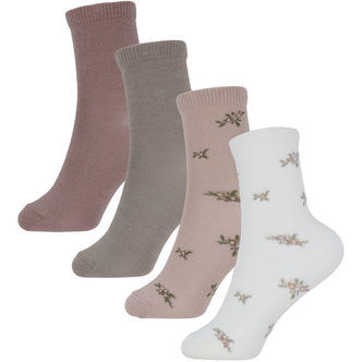 Name It Strømper - 4-pak - Uld/Bomuld - NkfWak - Shadow Gray