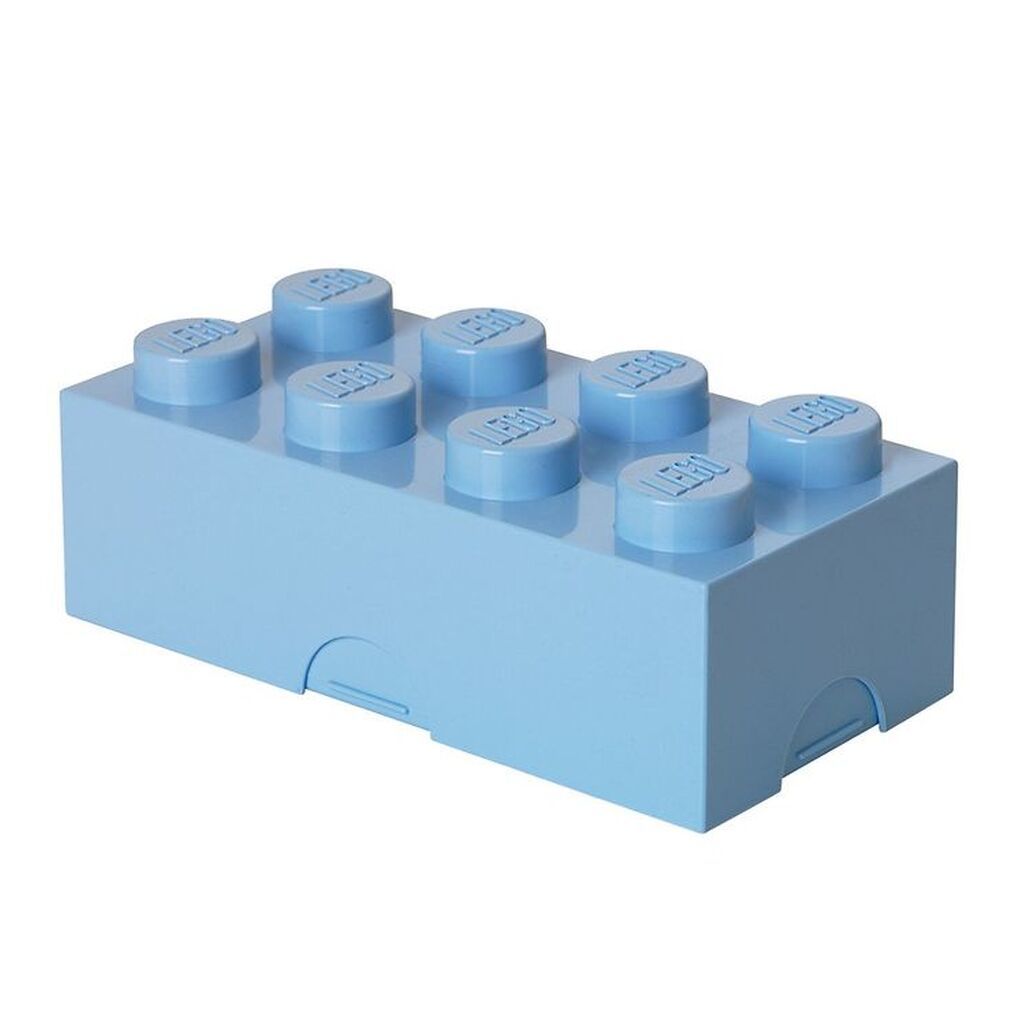 LEGOÂ® Storage Madkasse - 8 Knopper - Lyseblå