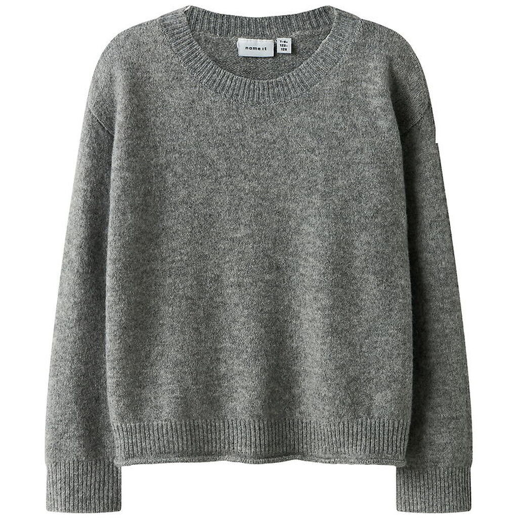 Name It Bluse - Strik - NkfOriane - Grey Melange