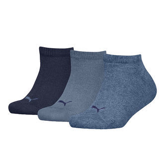 Puma Ankelstrømper - 3-pak - Kids Sneaker - Denim Blue