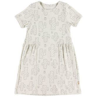 Katvig Kjole - Gråmeleret m. Kaktus