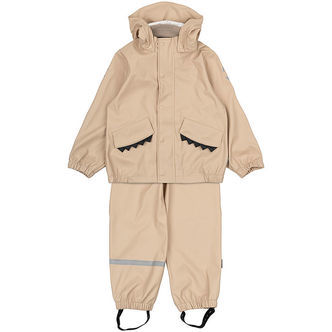 Mikk-Line Regntøj m. Seler - PU - Animal - Doeskin