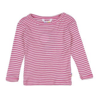 Joha Bluse - Rib - Uld/Silke - Off White/Pink