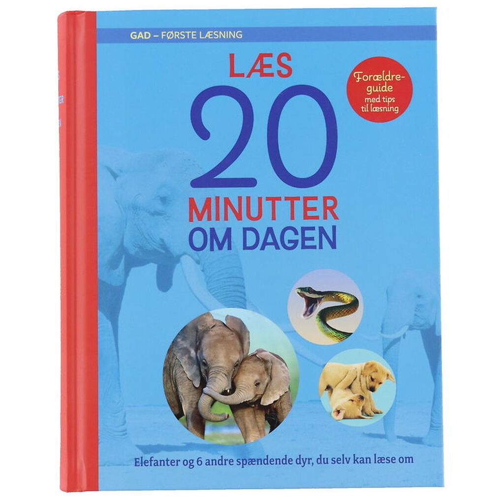 Gads Forlag Bog - Læs 20 Minutter Om Dagen - Elefanter - Dansk