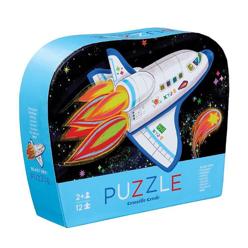 Crocodile Creek Puslespil - 12 Brikker - Blast Off