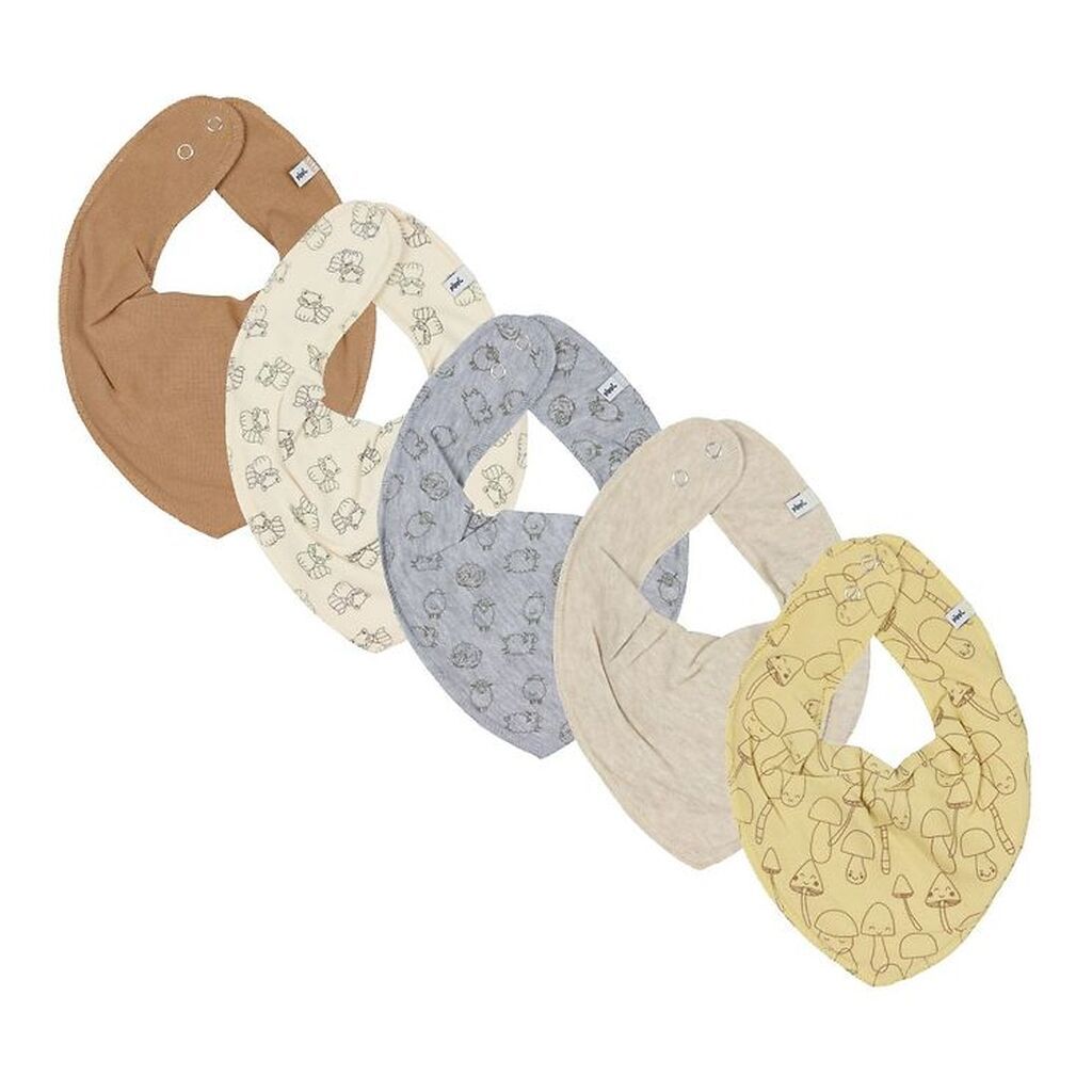 Pippi Baby Savlesmække - 5-Pak - Straw