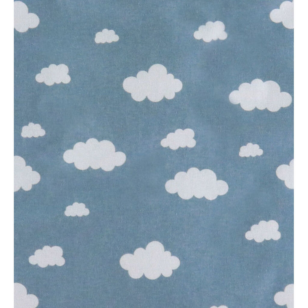 Nørgaard Madsens Sengetøj - Baby - Lyseblå m. Skyer
