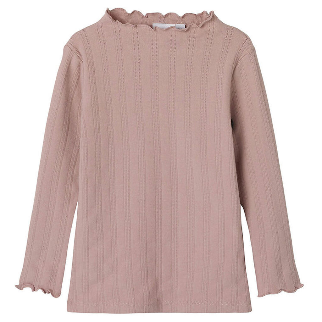 Name It Bluse - NmfRaria - Pale Mauve m. Hulmønster