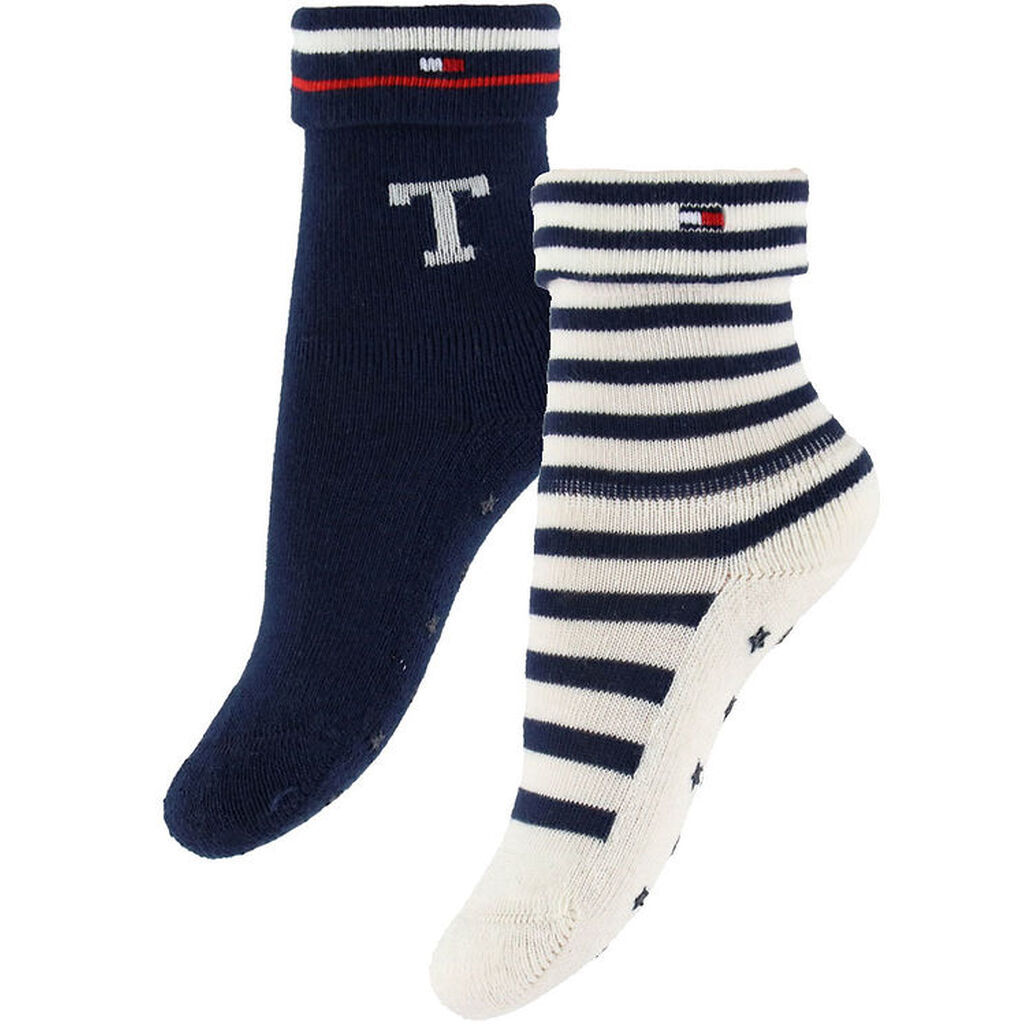 Tommy Hilfiger Strømper - 2-pak - Tommy Original/Hvid