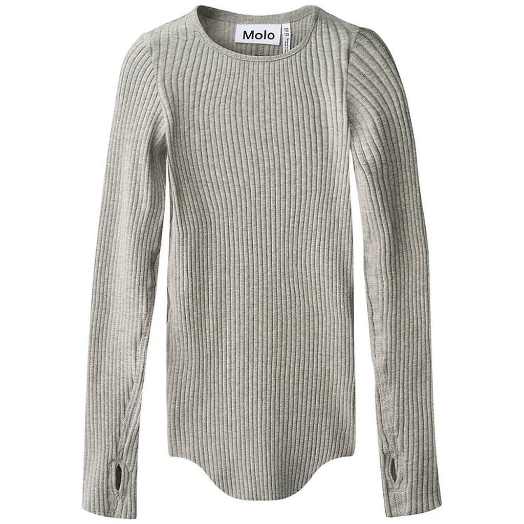Molo Bluse - Rib - Rochelle - Grey Melange