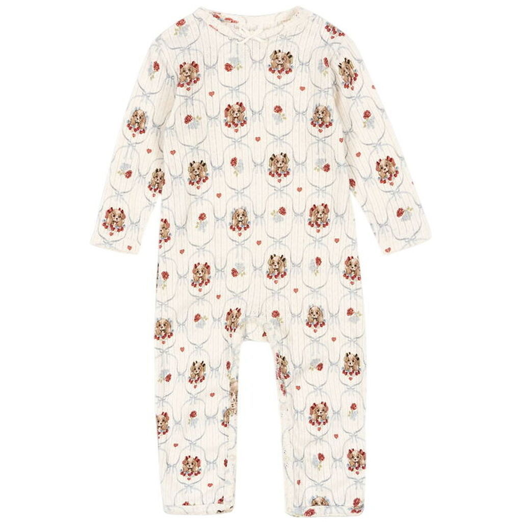 Konges Sløjd Heldragt - Rib - Minnie - Puppy m. Hulmønster