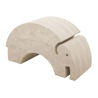 bObles Elefant - Stor - Smoke Marmor