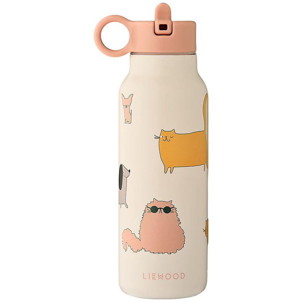 Liewood Drikkedunk - Falk - 350 ml - Cats and Dogs/Sandy