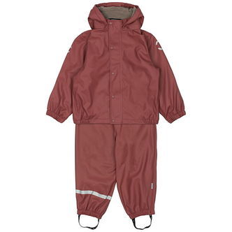 Mikk-Line Regntøj m. Fleece/Seler - PU - Recycled - Apple Butter