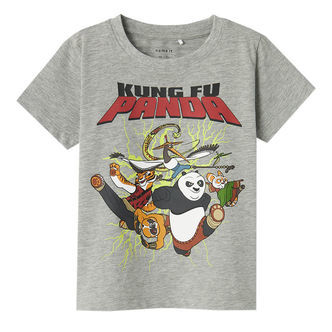 Name It T-Shirt - NmmJac Kung Fu Panda - Grey Melange
