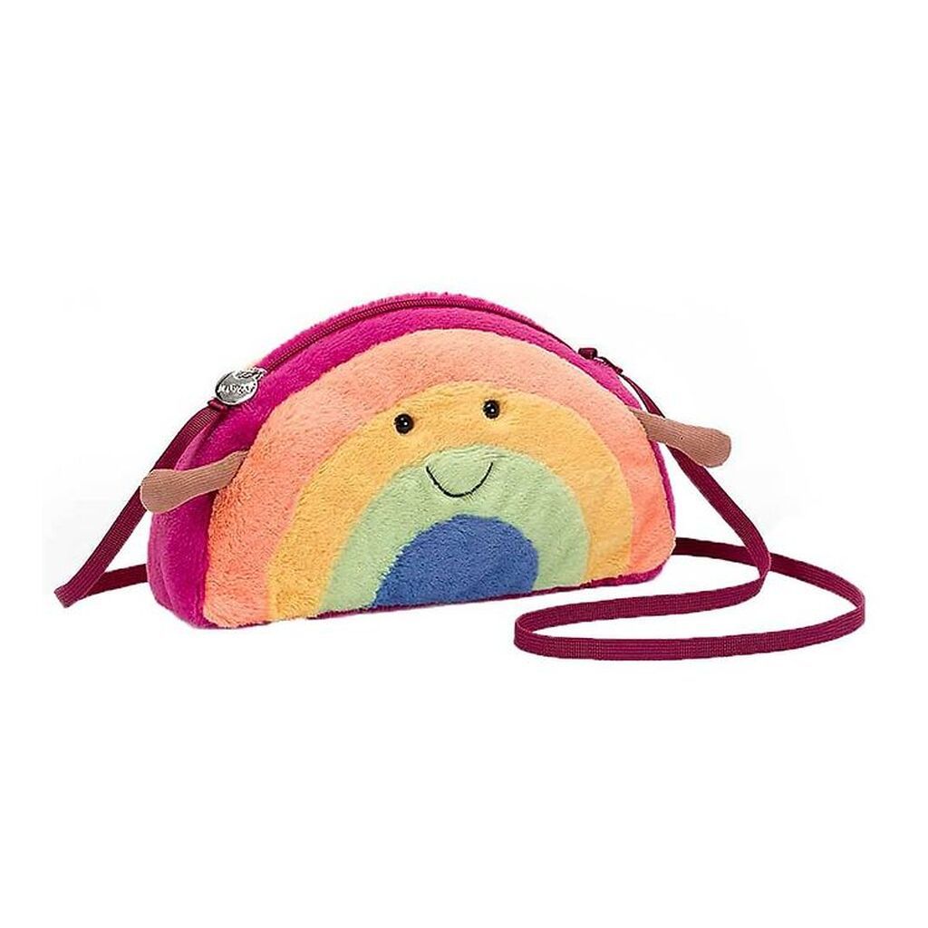 Jellycat Taske - 25 cm - Amuseable Rainbow Bag