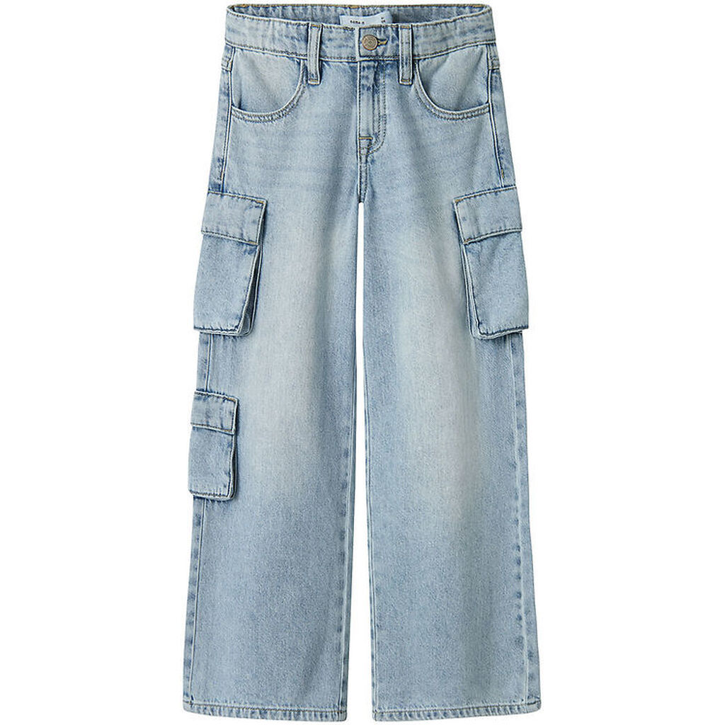 Name It Jeans - Wide - Noos - NkfBella - Light Blue Bleached Den