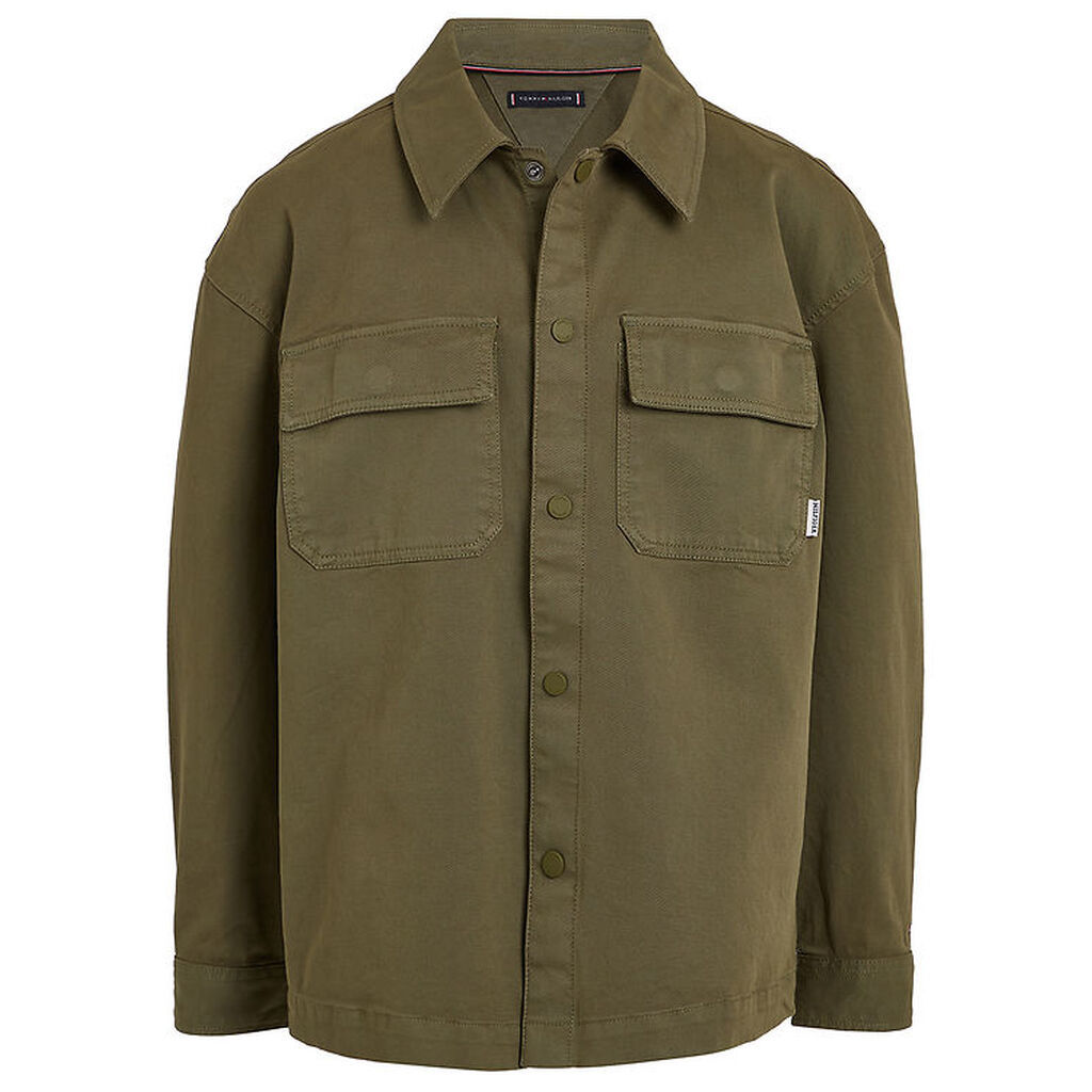Tommy Hilfiger Skjorte - Utility Overshirt - Utility Olive