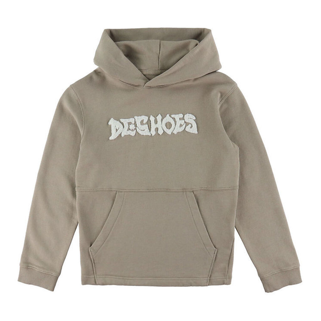 DC Shoes Hættetrøje - Mortar - Crockery m. Hvid