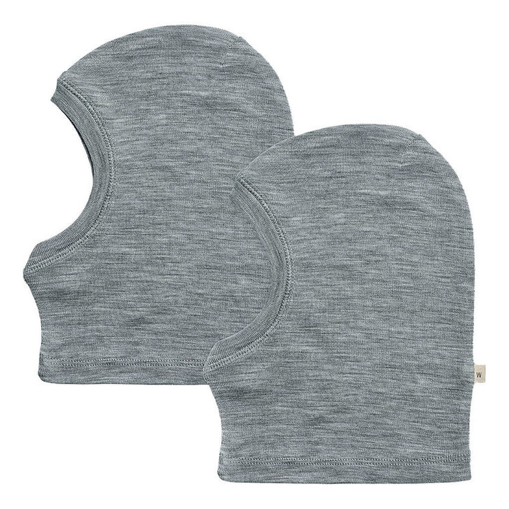 Wheat Elefanthue - 1-lags - 2-pak - Uld - Kim - Gråmeleret