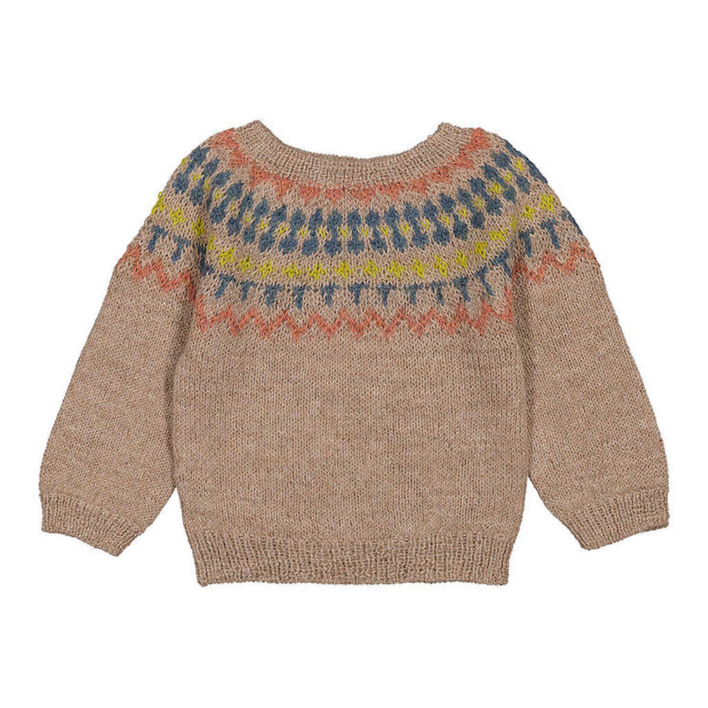 MarMar Bluse - Uld - Tuso - Brun/Multifarvet