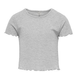 Kids Only T-shirt - Noos - Rib - KogNella - Light Grey Melange