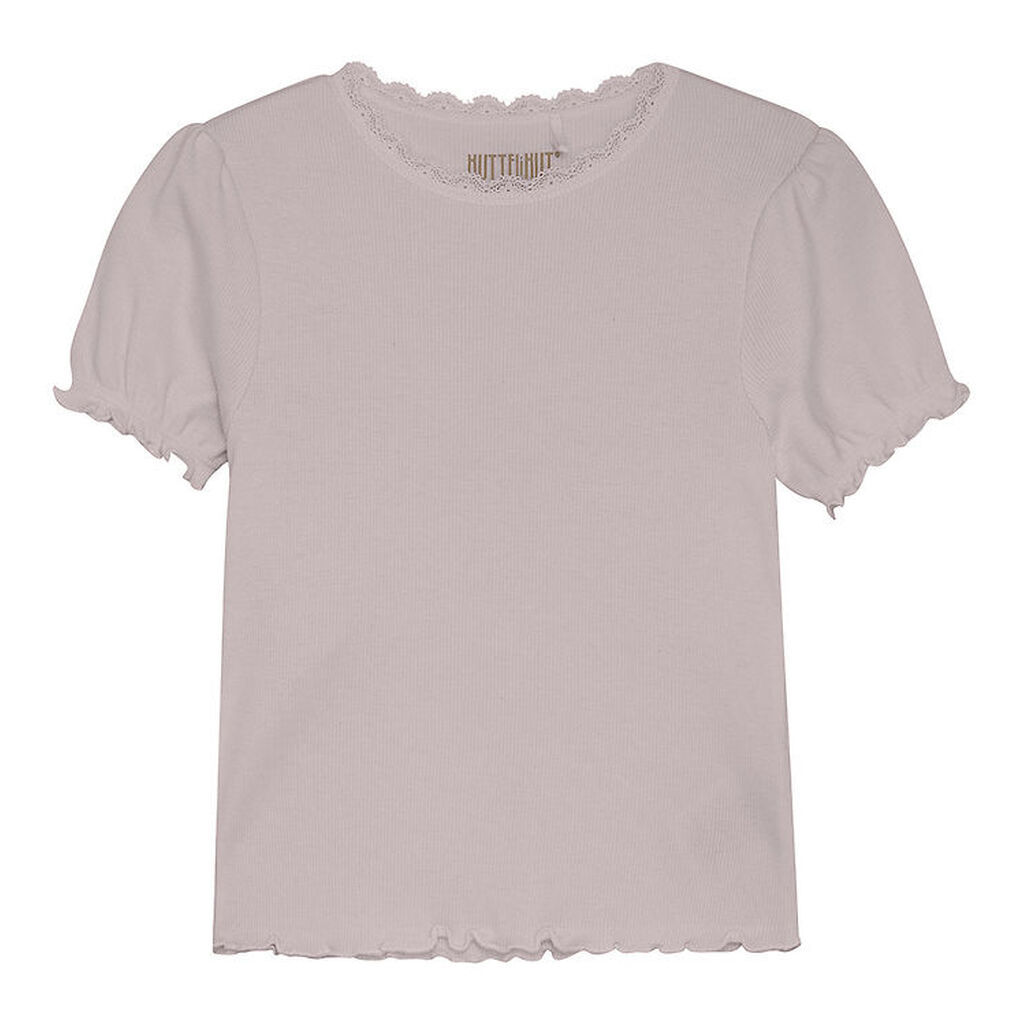 Huttelihut T-shirt - Rib - Cloud Gray