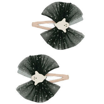 Mimi & Lula Hårspænder - 2-pak - 5 cm - Ghost Tulle Halloween