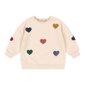 Konges Sløjd Sweatshirt - Lou Terry - Multi Heart