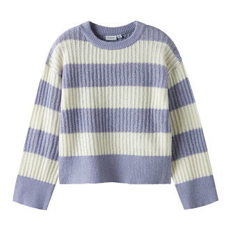 Name It Bluse - Strik - NkfTotina - Lavender Gray