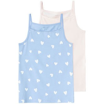 Name It Undertrøje - Noos - NkfStrap Top - 2-pak - Serenity