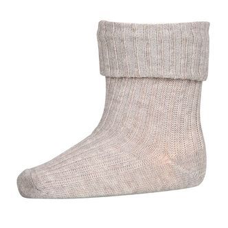 MP Strømper - Rib - Gråmeleret