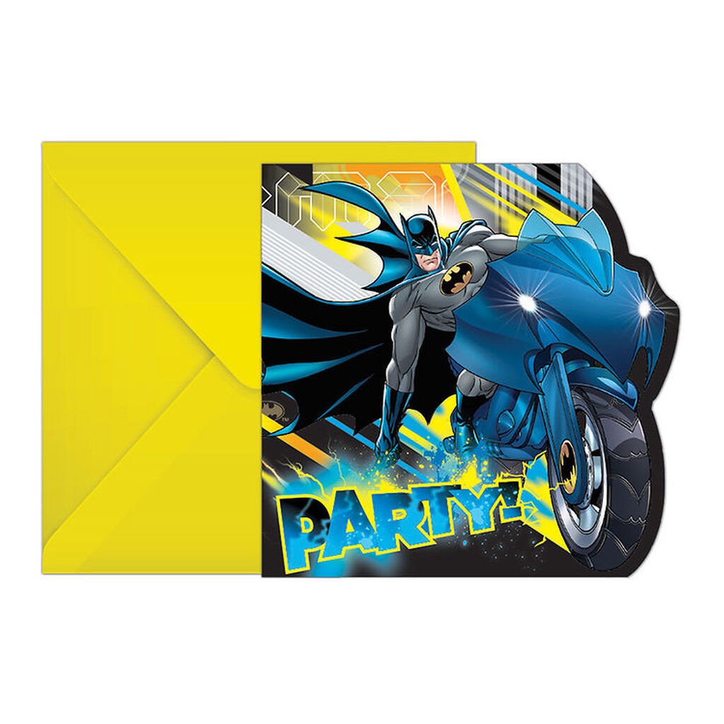 Decorata Party Invitationer - 6-pak - Batman Rogue Rage