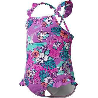Speedo Badedragt - Lear To Swim - Lilla m. Blomster