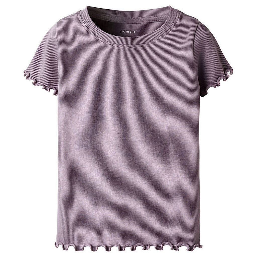Name it T-shirt - Rib - NmfHelma - Elderberry